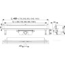 Дренажная система ALCAPLST APZ5-SHADE-750 SPA для монтажа в стену, нержавеющая сталь, матовая