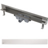 Дренажная система ALCAPLST APZ5-SHADE-750 SPA для монтажа в стену, нержавеющая сталь, матовая