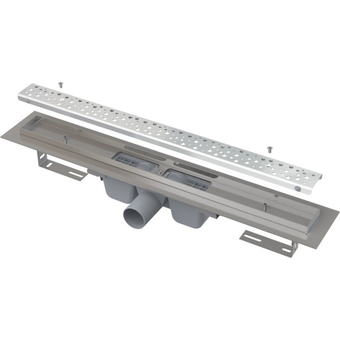 Водоотводящий желоб ALCAPLAST APZ1011-950M АНТИВАНДАЛ с решеткой, вертикальный